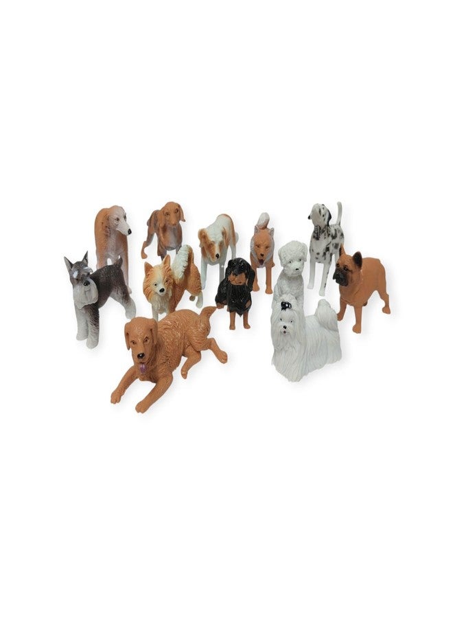 DIMAZO Small Kids Sea & Wild Animal Toys Sets for Fun, Educational, Spark Imagination and Learning (Multi Choice Sets) (Dogs) 12pcs - Image 2